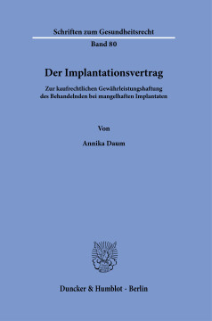 Der Implantationsvertrag Der Implantationsvertrag