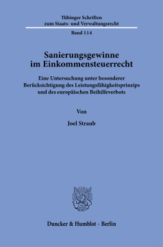 Sanierungsgewinne im Einkommensteuerrecht Sanierungsgewinne im Einkommensteuerrecht