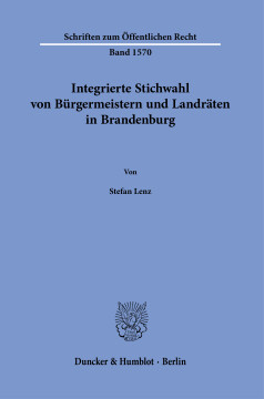 Integrierte Stichwahl von Bürgermeistern und Landräten in Brandenburg Integrierte Stichwahl von Bürgermeistern und Landräten in Brandenburg