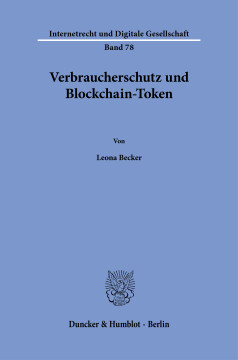 Verbraucherschutz und Blockchain-Token Verbraucherschutz und Blockchain-Token