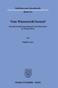 Vom Wasserrecht lernen? Vom Wasserrecht lernen?