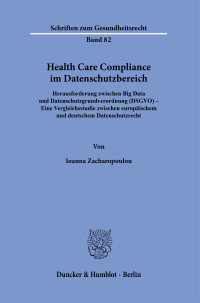 Health Care Compliance im Datenschutzbereich