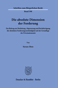 Die absolute Dimension der Forderung