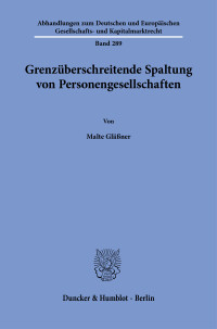 Grenzüberschreitende Spaltung von Personengesellschaften