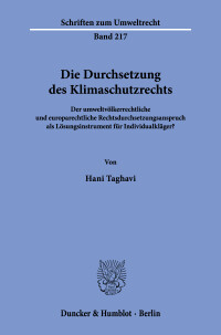 Die Durchsetzung des Klimaschutzrechts
