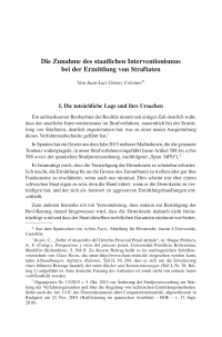 Die Zunahme des staatlichen Interventionismus bei der Ermittlung von Straftaten