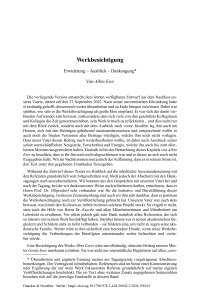 Werkbesichtigung