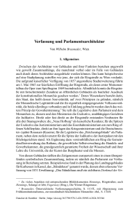 Verfassung und Parlamentsarchitektur