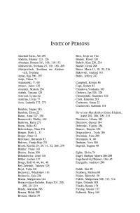 Index of Persons