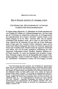 Die infrage gestellte Assimilation