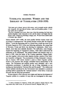 Yugoslavia Imagined