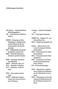 Abkürzungsverzeichnis
