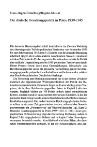 Die deutsche Besatzungspolitik in Polen 1939-1945