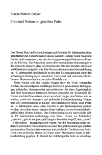 Frau und Nation im geteilten Polen