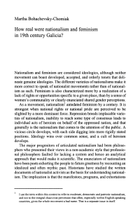 How real were nationalism and feminism in 19th century Galicia?