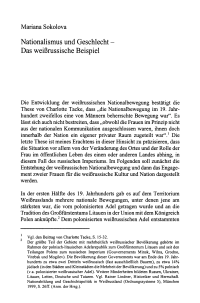 Nationalismus und Geschlecht - Das weißrussische Beispiel