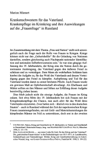 Krankenschwestern für das Vaterland