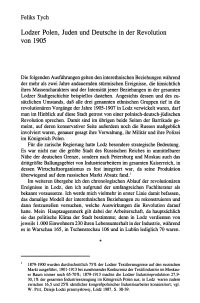 Lodzer Polen, Juden und Deutsche in der Revolution von 1905