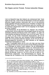 Der Eigene und der Fremde