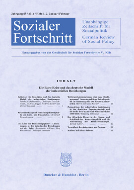 Die Euro-Krise und das deutsche Modell der industriellen Beziehungen