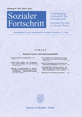 Rationale Sozial- und Arbeitsmarktpolitik