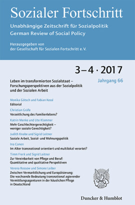 Leben im transformierten Sozialstaat - Forschungsperspektiven aus der Sozialpolitik und der Sozialen Arbeit