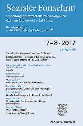 Theorien der Sozialpolitik auf dem Prüfstand