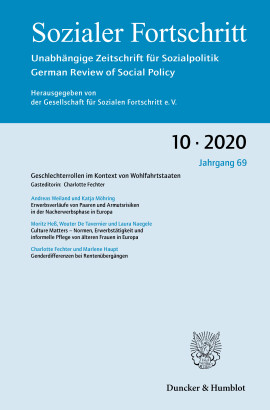 Geschlechterrollen im Kontext von Wohlfahrtstaaten