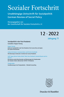 Sozialpolitik in der Post-Pandemie