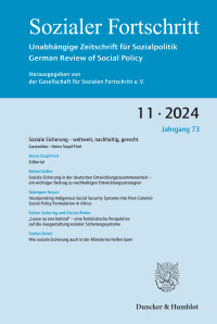 Soziale Sicherung – weltweit, nachhaltig, gerecht