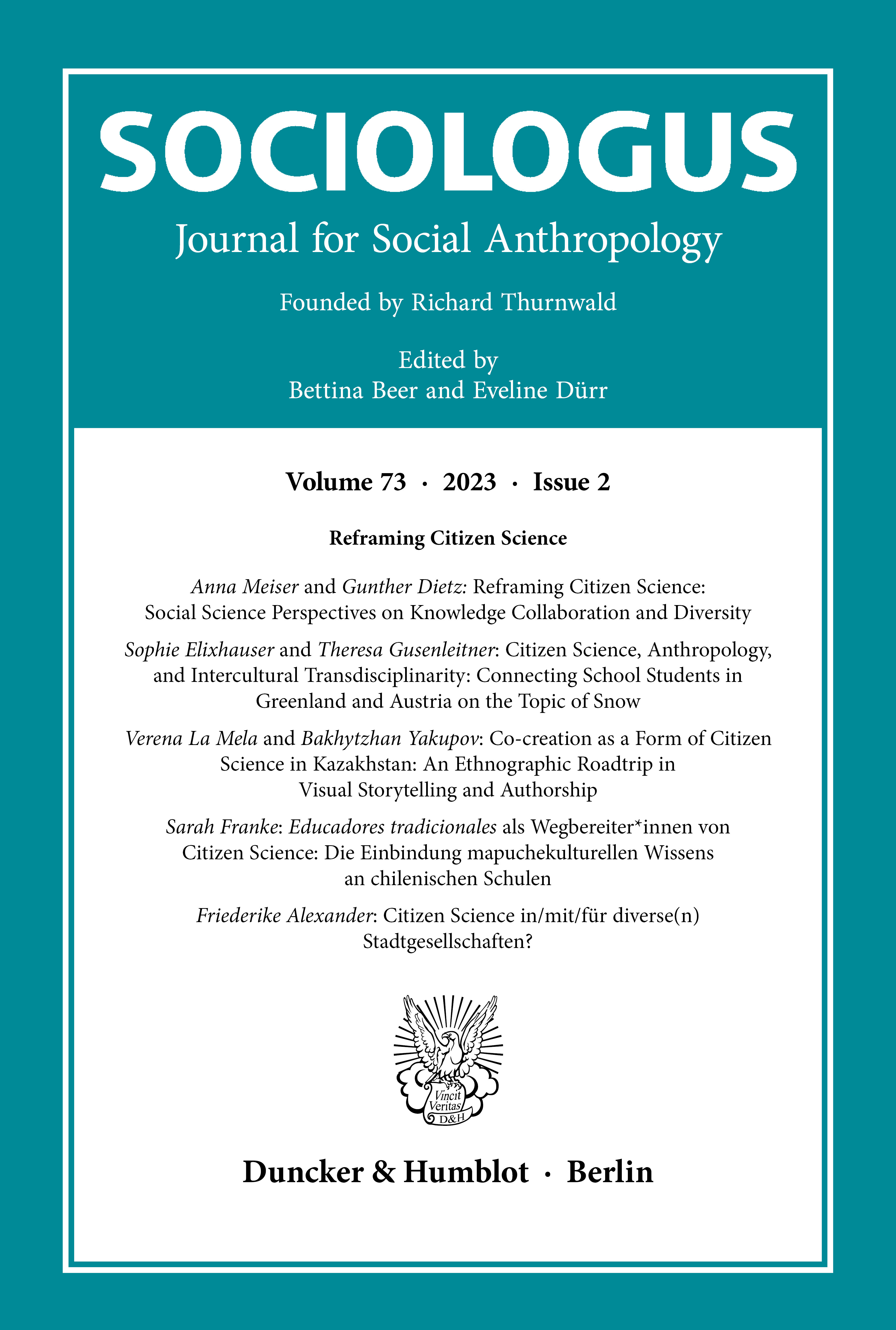 Reframing Citizen Science