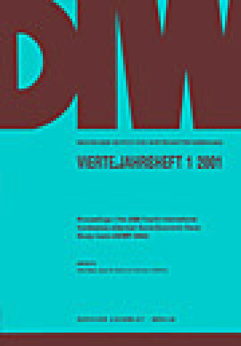 Proceedings of the 2000 Fourth International Conference of German Socio-Economic Panel Study Users (GSOEP 2000)