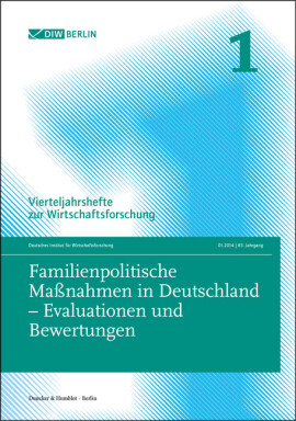 Familienpolitische Maßnahmen in Deutschland – Evaluationen und Bewertungen